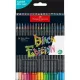 Színes ceruza készlet, háromszögletű, FABER-CASTELL "Black Edition",  36 különböző szín
