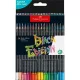 Színes ceruza készlet, háromszögletű, FABER-CASTELL "Black Edition",  36 különböző szín 36 db