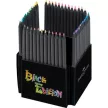 Színes ceruza készlet, háromszögletű, FABER-CASTELL "Black Edition",  50 különböző szín 50 db