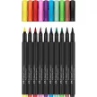 Ecsetirón készlet, FABER-CASTELL "Black Edition" 10 különböző szín 10 db