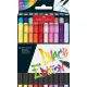 Ecsetirón készlet, FABER-CASTELL "Black Edition", 20 különböző szín 20 db