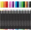 Ecsetirón készlet, FABER-CASTELL "Black Edition", 20 különböző szín 20 db