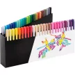 Ecsetirón készlet, tartóval, FABER-CASTELL "Black Edition", 50 különböző szín 50 db