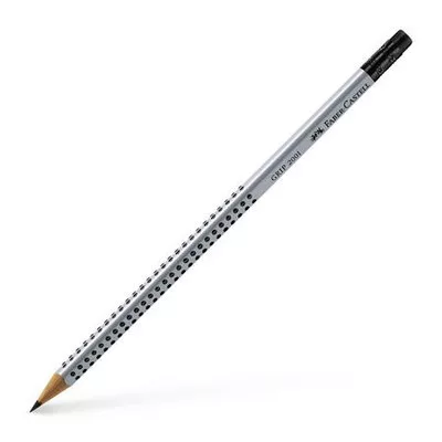 Grafitceruza radírral, B, háromszögletű, FABER-CASTELL "Grip 2001" 1 db