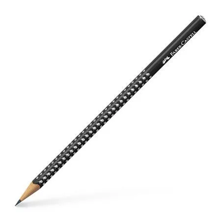 Grafitceruza, B, háromszögletű, FABER-CASTELL "Sparkle", gyöngyház fekete 1 db