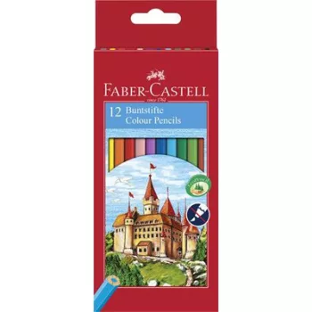   Színes ceruza készlet, hatszögletű, FABER-CASTELL "Classic", 12 különböző szín 12 db