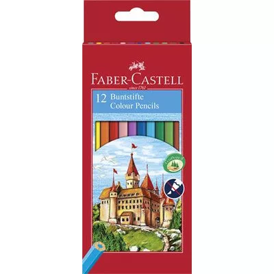 Színes ceruza készlet, hatszögletű, FABER-CASTELL "Classic", 12 különböző szín 12 db