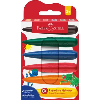Zsírkréta készlet, FABER-CASTELL, 6 különböző szín 6 db
