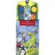 Vízfesték, 12 darabos, összeilleszthető, FABER-CASTELL "Dinoszaurusz"+1 tubus fehér tempera + dinoszaurusz matrica 13 db