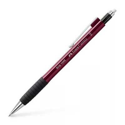 Nyomósirón, 0,5 mm, FABER-CASTELL "Grip 1345", piros 1 db