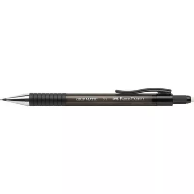 Nyomósirón, 0,5 mm, FABER-CASTELL "Grip Matic 1375", fekete 1 db