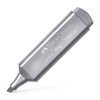   Szövegkiemelő, 1-5 mm, FABER-CASTELL "1546", metál ezüst 1 db
