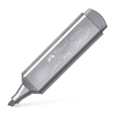 Szövegkiemelő, 1-5 mm, FABER-CASTELL "1546", metál ezüst 1 db