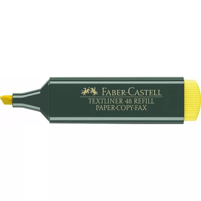 Szövegkiemelő, 1-5 mm, FABER-CASTELL, "Textliner 48", sárga 1 db