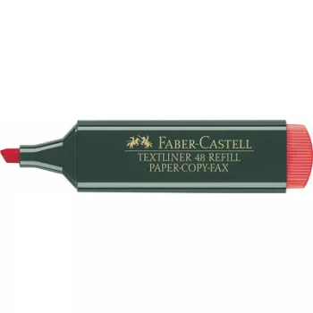   Szövegkiemelő, 1-5 mm, FABER-CASTELL, "Textliner 48", piros 1 db