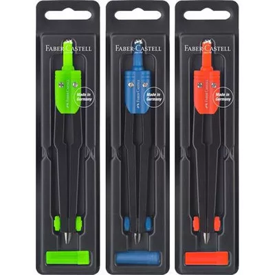 Körző készlet, FABER-CASTELL, vegyes színek (szín nem választható) 1 db