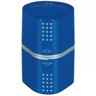 Hegyező, háromlyukú, FABER-CASTELL "Grip 2001 Trio", vegyes színek (szín nem választható) 1 db