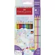 Színes ceruza készlet, háromszögletű, FABER-CASTELL "Grip", 13 különböző szín, unikornis 13 db