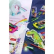 Színes ceruza készlet, háromszögletű, FABER-CASTELL "Grip Dinoszaurusz" 10+3 különböző szín 13 db