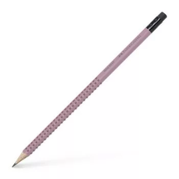   Grafitceruza radírral, B, háromszögletű, FABER-CASTELL "Grip 2001", rózsaszín 1 db