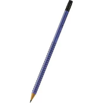   Grafitceruza, radírral, B, háromszögletű, FABER-CASTELL "Grip 2001", kék 1 db