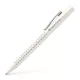 Golyóstoll, 1 mm, XB, nyomógombos, fehér tolltest, FABER-CASTELLG "Grip 2010 Harmony", kék 1 db
