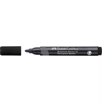   Alkoholos marker, 2,8 mm, kúpos, FABER-CASTELL "Multimark Winner 23", fekete 1 db