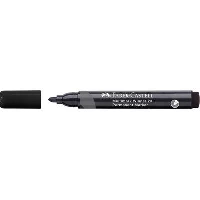Alkoholos marker, 2,8 mm, kúpos, FABER-CASTELL "Multimark Winner 23", fekete 1 db