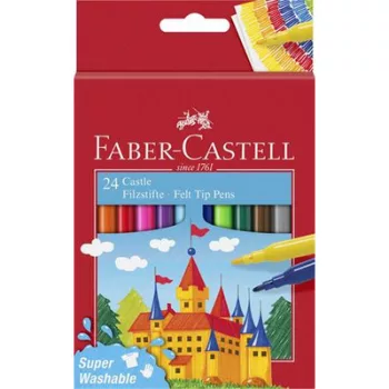   Filctoll készlet, FABER-CASTELL, 24 különböző szín "Castle" 24 db
