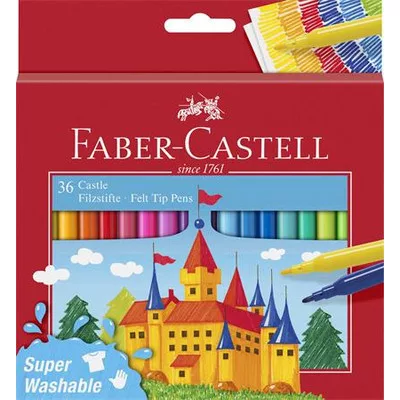 Filctoll készlet, FABER-CASTELL, 36 különböző szín "Castle" 36 db