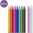 Filctoll készlet, FABER-CASTELL "Unikornis" 10 különböző szín + 3 csillámos 13 db
