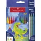 Filctoll készlet, FABER-CASTELL "Dinoszaurusz" 10 különböző szín + 3 metál 13 db