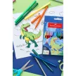 Filctoll készlet, FABER-CASTELL "Dinoszaurusz" 10 különböző szín + 3 metál 13 db