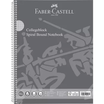   Spirálfüzet, A4, kockás, 80 lap, perforált, lyukasztott, FABER-CASTELL 1 db
