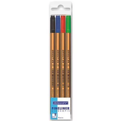 Tűfilc készlet, 0,4 mm, GRANIT "C970", 4 különböző szín 4 db
