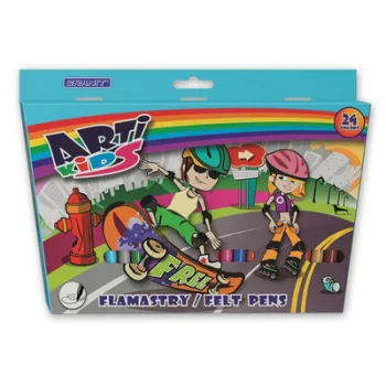   Filctoll készlet, GRANIT "Arti Kids", 24 különböző szín 24 db