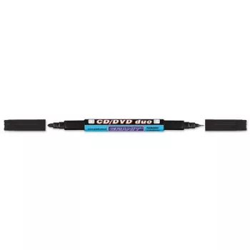   Alkoholos marker, CD/DVD, 0,4/1,5-2,5 mm, kúpos, kétvégű, GRANIT "Piccolo M830", fekete