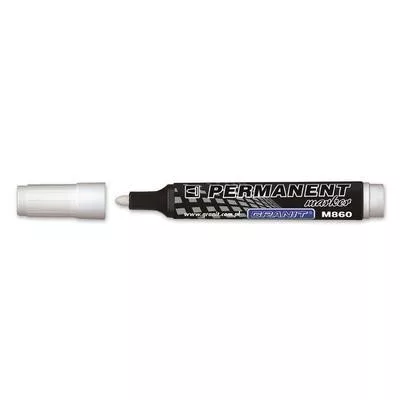 Alkoholos marker, 3-4 mm, kúpos, GRANIT "M860", fehér 1 db