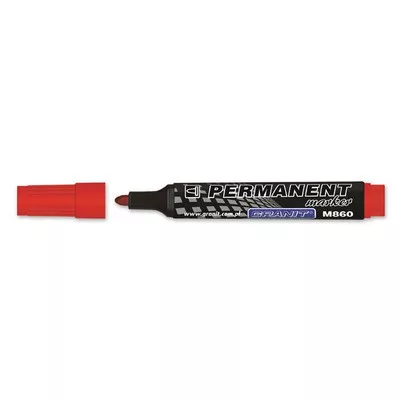 Alkoholos marker, 3-4 mm, kúpos, GRANIT "M860", piros 1 db