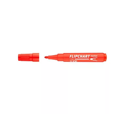 Flipchart marker, 1-3 mm, kúpos, ICO "Artip 11 XXL", piros