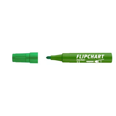 Flipchart marker, 1-3 mm, kúpos, ICO "Artip 11", zöld