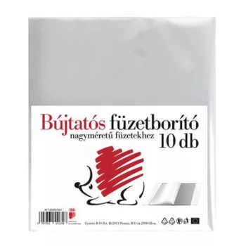   Füzetborító, A4, PP, víztiszta, ICO "Süni" 10 db