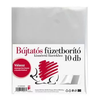   Füzetborító, A5, PP, víztiszta, ICO "Süni" 10 db