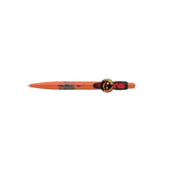   Golyóstoll, 0,8 mm, nyomógombos, narancssárga mintás tolltest, ICO "Halloween", kék 1 db