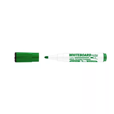 Tábla- és flipchart marker, 1-3 mm, multifunkciós, ICO "Markeraser" zöld