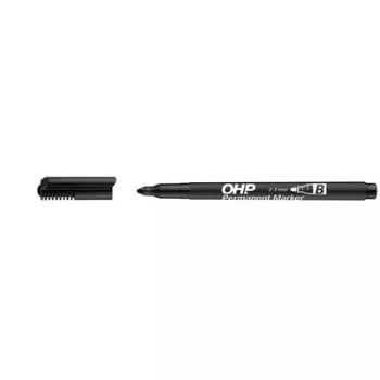 Alkoholos marker, OHP, 2-3 mm, B, ICO, fekete 1 db