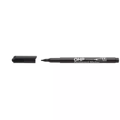 Alkoholos marker, OHP, 1-1,5 mm, M, ICO, fekete 1 db