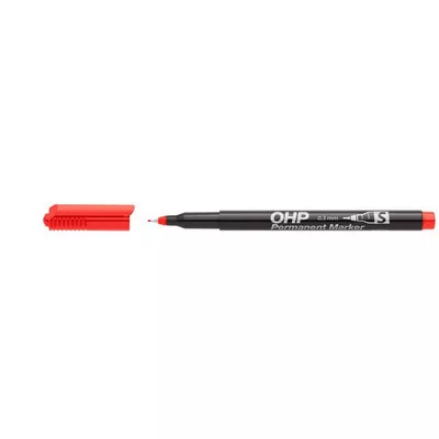 Alkoholos marker, OHP, 0,3 mm, S, ICO, piros 1 db