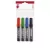 Alkoholos marker készlet, 1-3 mm, kúpos, ICO "Permanent 11", 4 különböző szín 4 db