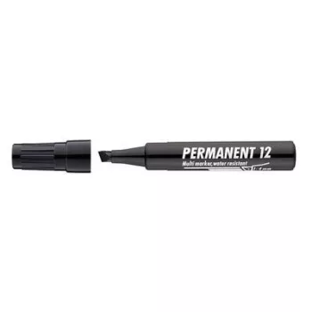   Alkoholos marker, 1-4 mm, vágott, ICO "Permanent 12", fekete 1 db